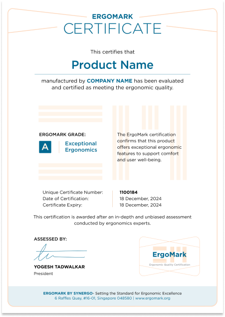 ErgoMark Certificate Example